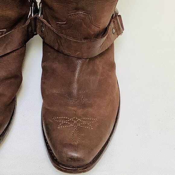 GOLDEN GOOSE LEATHER BOOTS BROWN SIZE 10 EUC - Picture 3 of 10